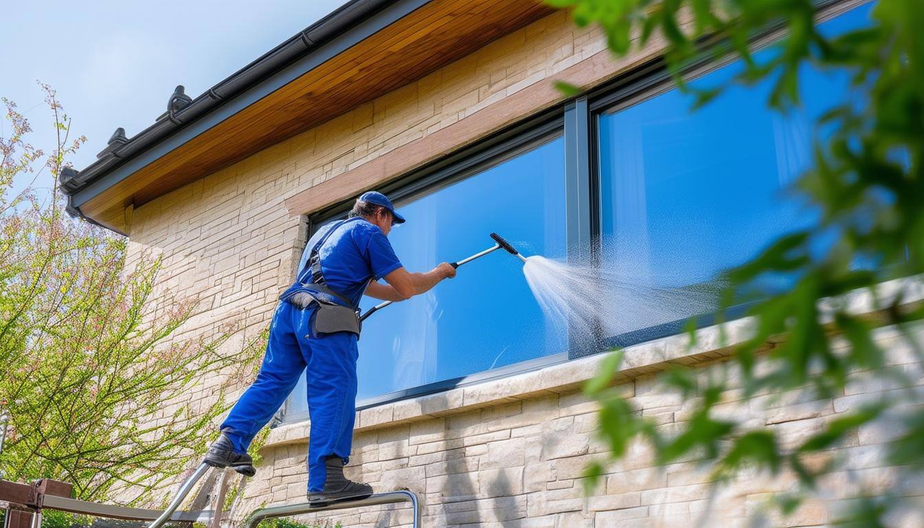 Window cleaning action